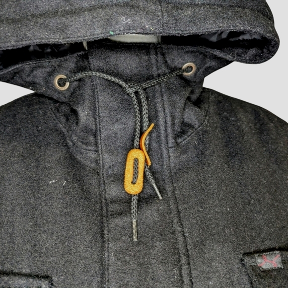 VINTAGE LRG - TECHWEAR WOOL BLEND HOOODIE UTILITY JACKET SZ 2XL - Picture 5 of 15